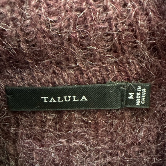 Aritzia talula purple mohair wool sweater turtleneck - Picture 5 of 5